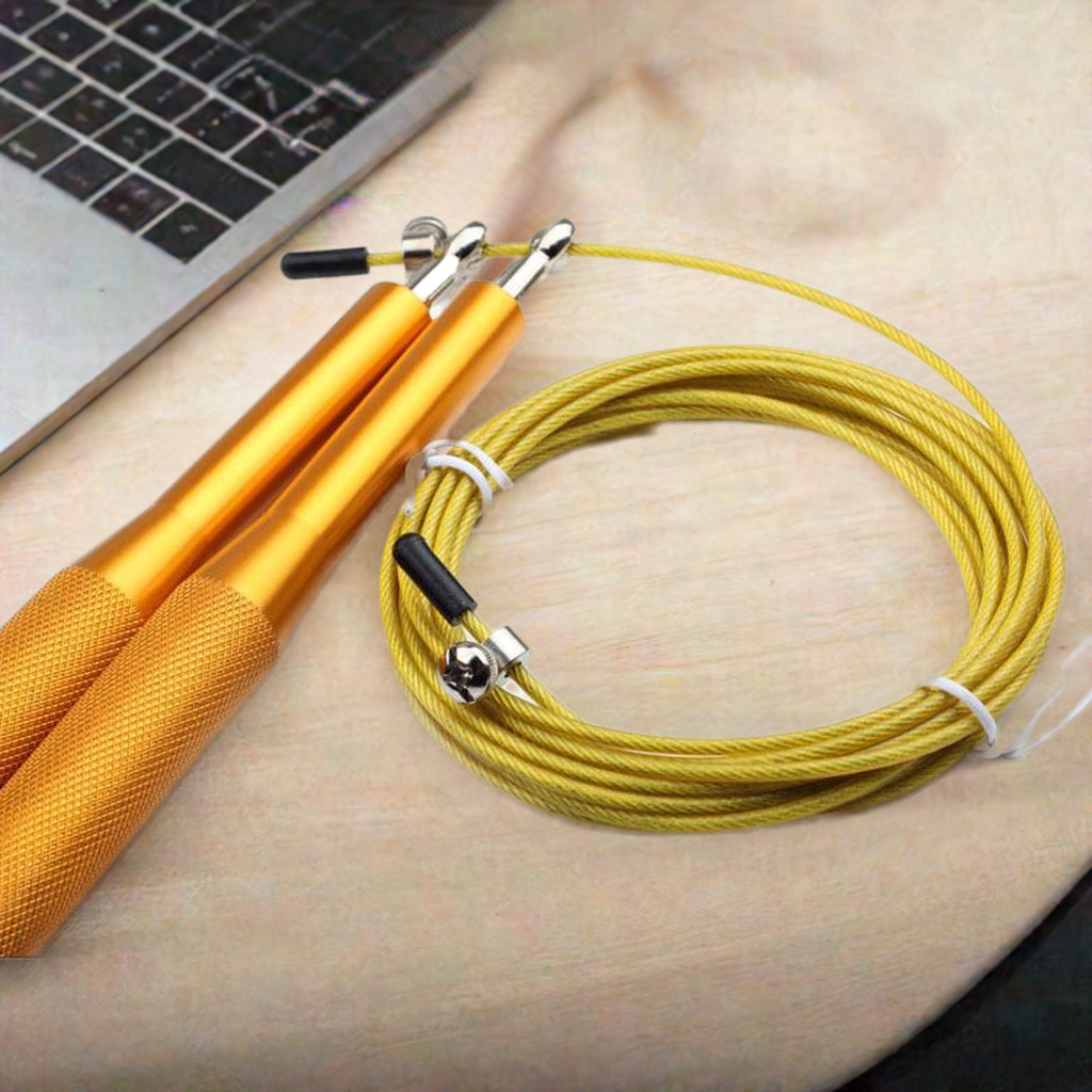 Adjustable Speed Jump Rope Gold