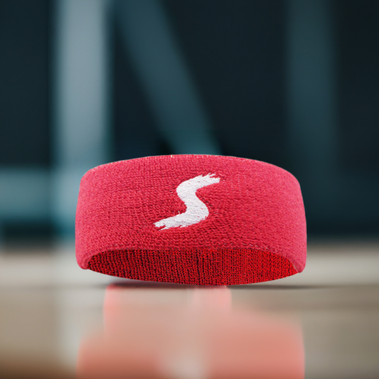 Red Sweat-Proof Fitness Headband